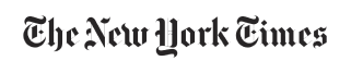 The New York Times Logo in Black Font
