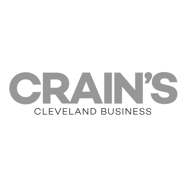 Crain's Cleveland Business Logo Grey Font